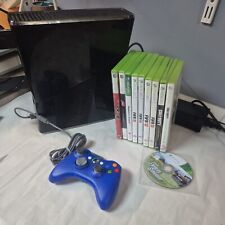 Microsoft Xbox 360 S Slim 250GB Black Console + 1 x Controllers + 10 Games