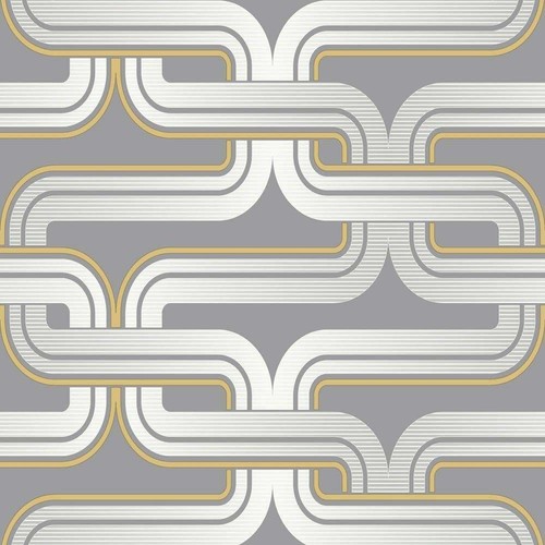 Arthouse retro grey yellow - retro,