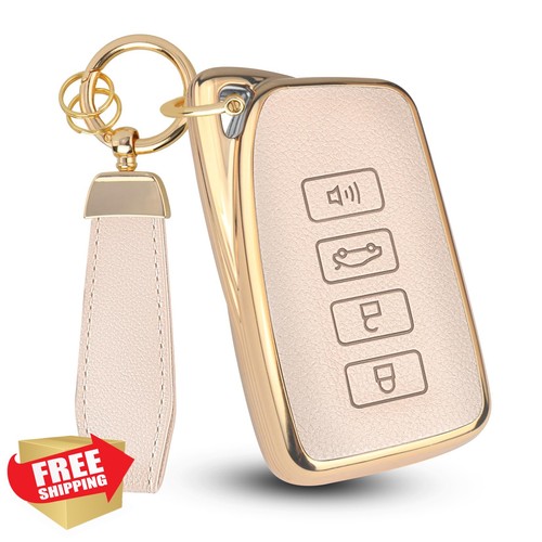 Qbuc beige leather - tpu, key