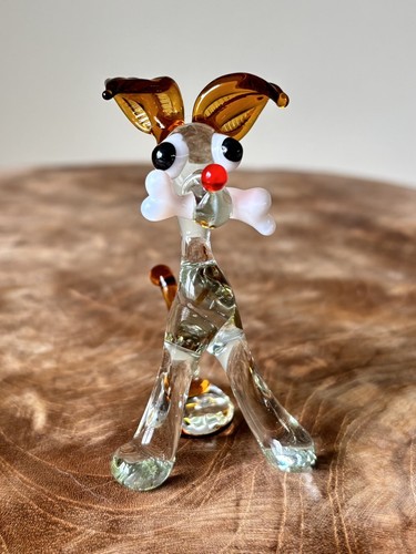 Large 8cm vintage murano clear - 8cm,