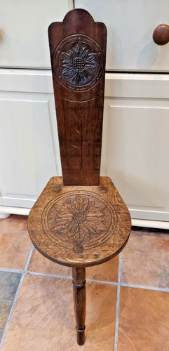 Vintage hand carved legged - 3,