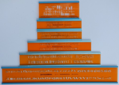 Vintage standardgraph stencils - vintage,