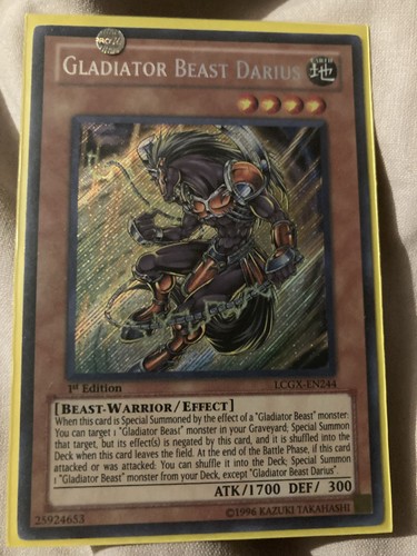 Yugioh gladiator beast darius - beast,