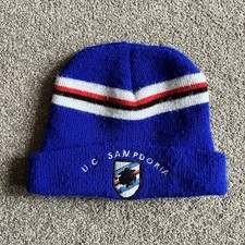 Sampdoria Football Beanie Hat Calcio Italia Serie A Vintage