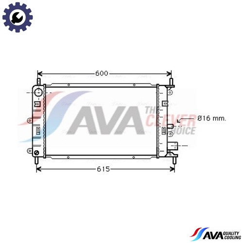 Radiator engine cooling fd2150 - radiator,