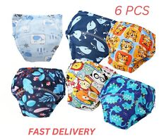 Baby Toddler Reusable Washable Potty Training Pants Cotton Lined Boys Girls.