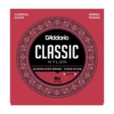 D'ADDARIO EJ27N CLASSICAL GUITAR STRINGS - STUDENT SET - NYLON - NORMAL TENSION