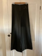 Cop Copine dark grey marl high waisted flared trousers size 40 or 12