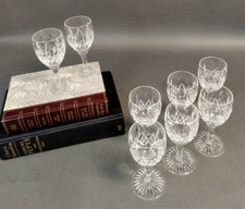 Stuart Crystal Sherry Glasses x 8 Cut Glass Glencoe Design BK/JE