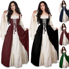 Vintage Medieval Renaissance Cosplay Costume Gothic Women's Princess Dresses