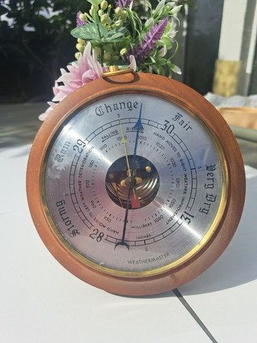 Vintage barometer thermometer - vintage,