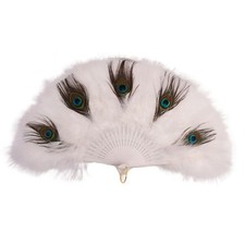 1pc Handheld Peacock Feather