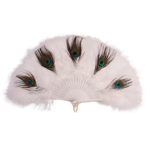 1pc handheld peacock feather - 1pc,