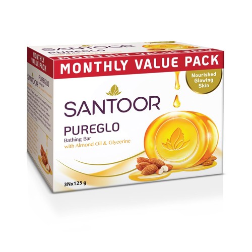 Santoor pureglo bathing - pureglo,