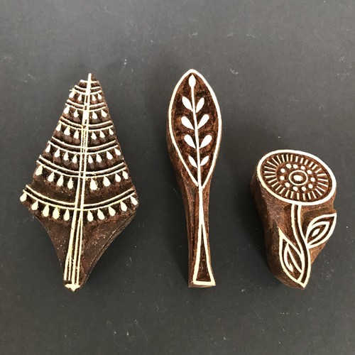 Folksy tree flowers wooden - tree,
