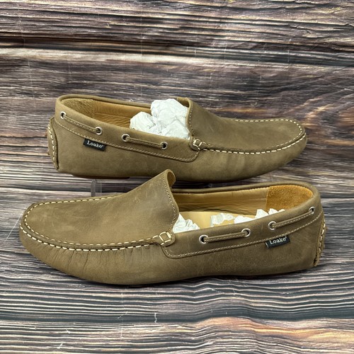 Loake brown slip - slip, loafer