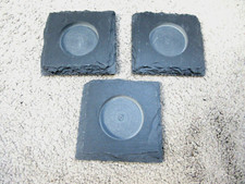 Slate tealight candle holders - slate,