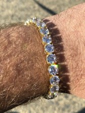 Mens Tennis Bracelet 14k