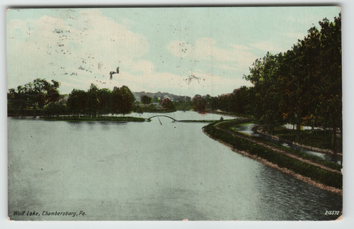 Postcard view wolf lake - view,