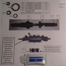 AQUALISA COLT, AQUARIAN  MAN/THERMO CARTRIDGE SERVICE INTERNAL SEAL SET. 214004+