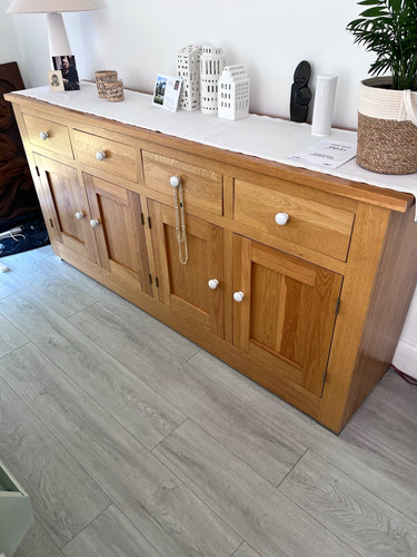 Solid oak dresser base mtr - base,