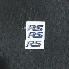 3x Small Blue Silver RS Chrome