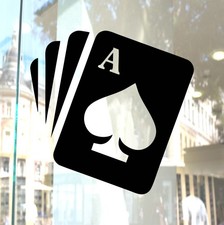 Ace of Cards Car Sticker