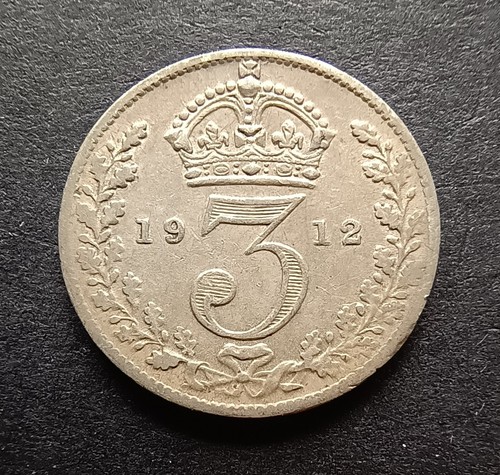 1912 silver threepence - 1912,
