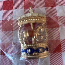 Fairground carousel horse brooch