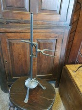 Antique Arts & Crafts  roasting spit fireside lark spit toasting fork 54cm iron