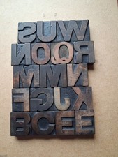 Vintage wooden letterpress - wooden,