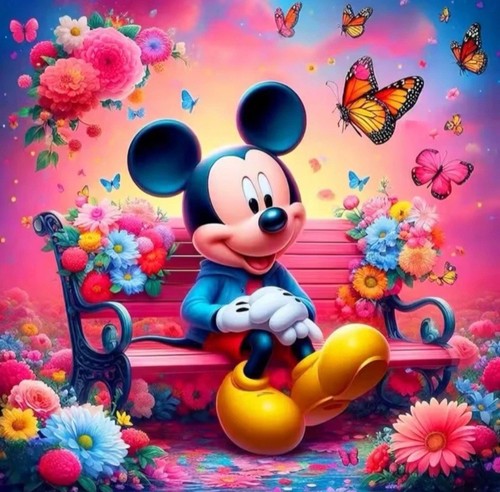 Mickey mouse 11ct stamped - mickey,