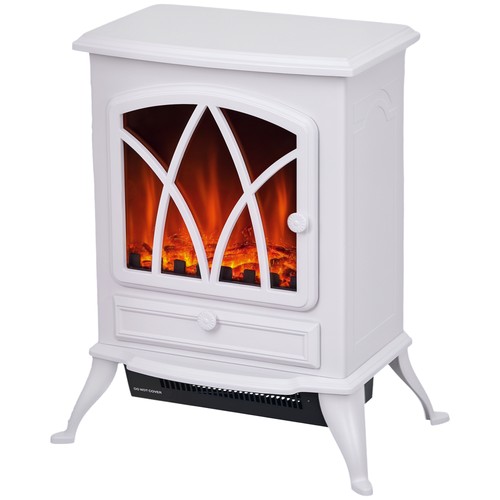 Homcom freestanding fireplace - freestanding,