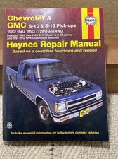 Haynes Repair Manual Chevrolet and GMC S-10 and S-15 Pick Ups 2WD 4WD 1982-93
