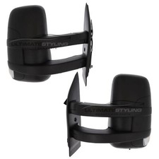 Long Arm Wing Door Mirrors For Iveco Daily Van 2014-> Electric Indicator Pair
