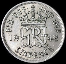 UK 6 Pence 1948 George VI
