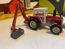 BRITAINS.Ect.1:32.FARM.MASSEY FERGUSON 2680 4x4 TRACTOR.KUHN ORBITAL REACH MOWER