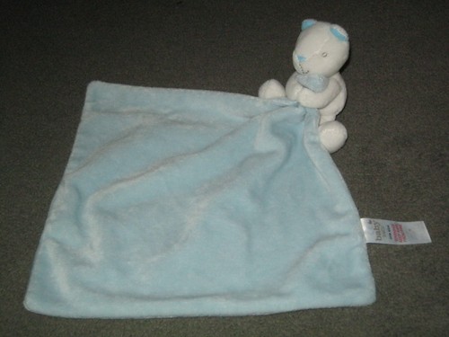 Baby blue white - white, teddy