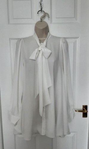 White smock style blouse