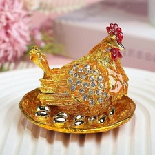 Hen Hatching Eggs Jewelry Box