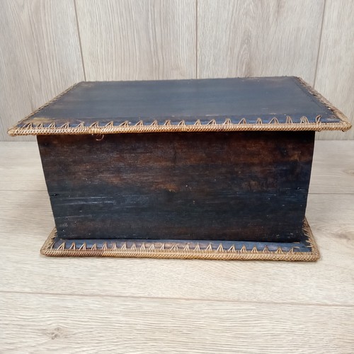 Vintage wooden storage box - vintage,