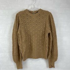 J.Crew Camel Open Knit Alpaca