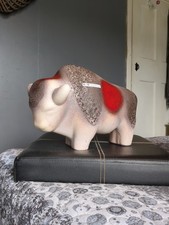 Otto Keramik West German Large Fat Lava Bison