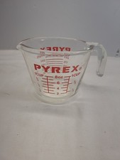 Pyrex 508 Red Letter J Handle