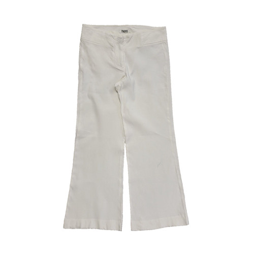 Farhi trousers white wide leg - white,