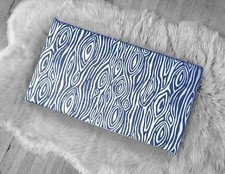 SALE IKEA Bankkamrat, Hemmahos, Stuva Bench Pad Cover, Navy Blue Woodgrain