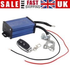 Wireless Remote Car Battery Master Disconnect Cut Off Kill Switch Isolator Kit