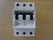 Siemens C2 triple pole MCB Circuit breaker 5SX23