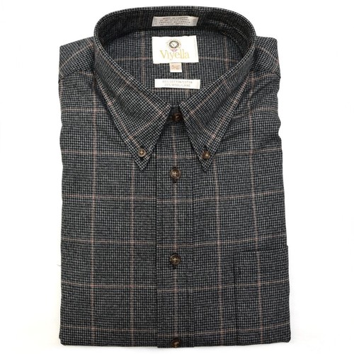 Viyella charcoal houndstooth - viyella,