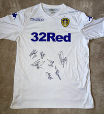 2018 - 2019 MULTI SIGNED LEEDS UTD SHIRT AUTOGRAPH COA LEEDS UNITED ALIOSKI